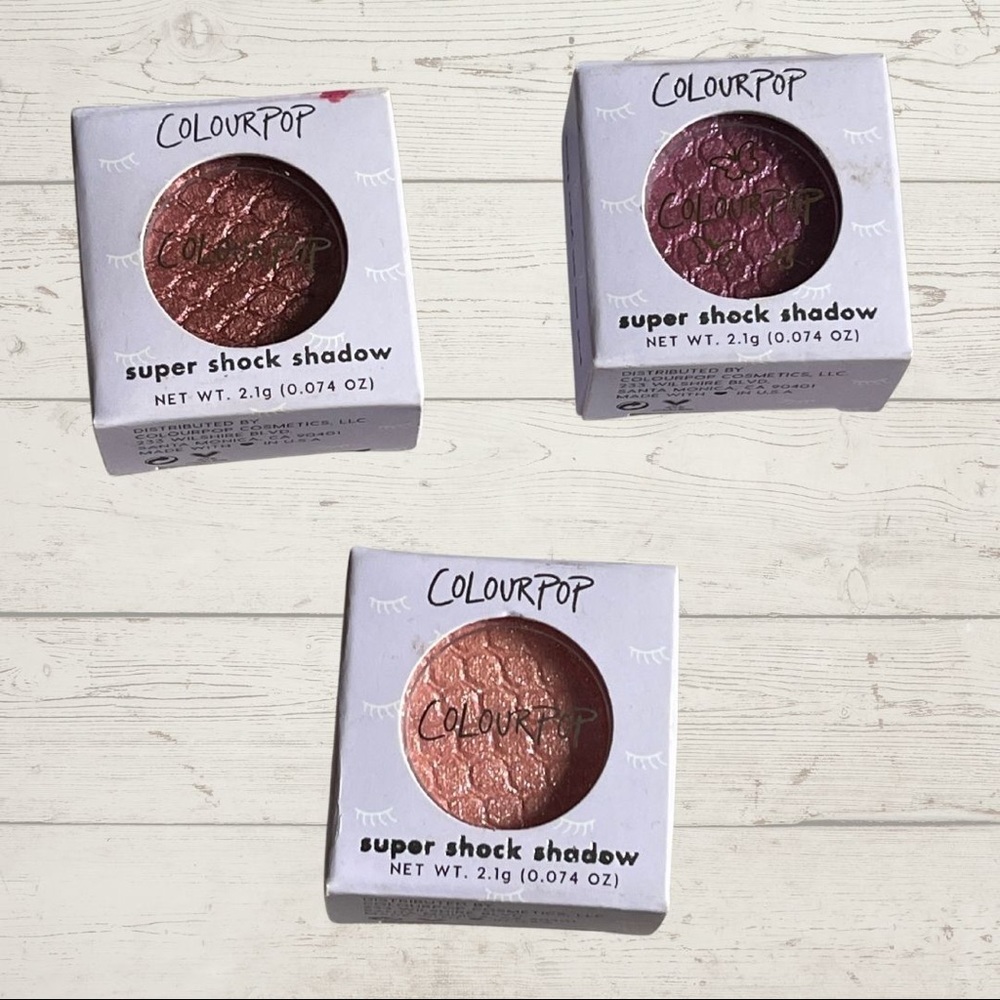 COLOURPOP Super Shock Shadows~ 100% authentic~ Exo ~ Muse ~ Tea Party ~ NIB
